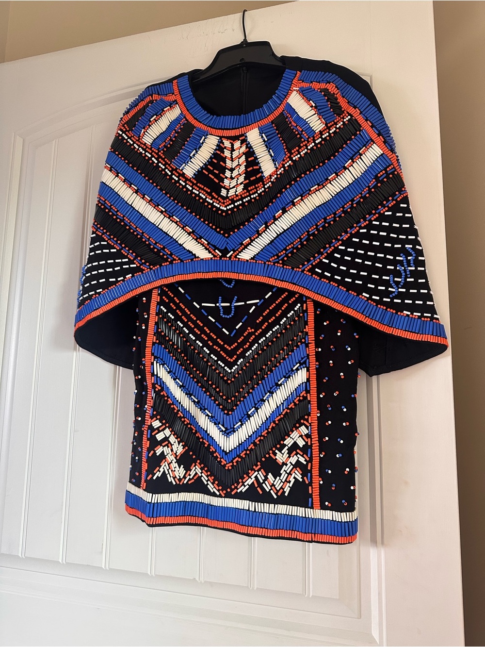 Beaded cape dress size small